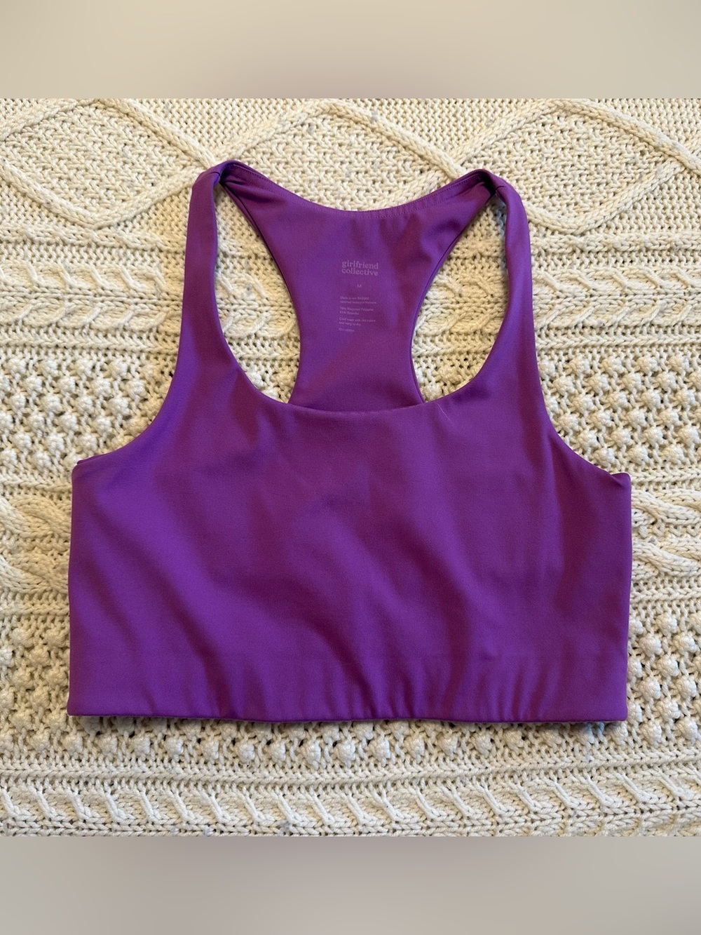 girlfriend collective - Paloma racerback sports bra - Color Wildflower - Medium